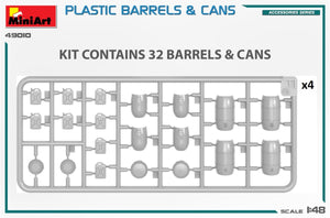 MiniArt 49010 PLASTIC BARRELS &amp;amp; CANS 1/48 – imagen 3
