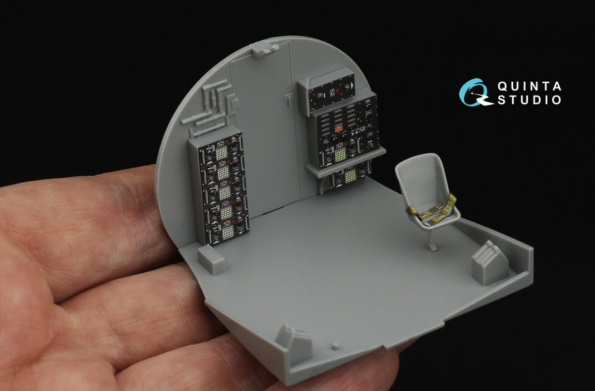 Quinta Studio QDS-48542 Boeing B-17F 3D-Printed &amp;amp; colored Interior on decal paper (HK models, Eduard) (small version) 1/48 – Bild 11