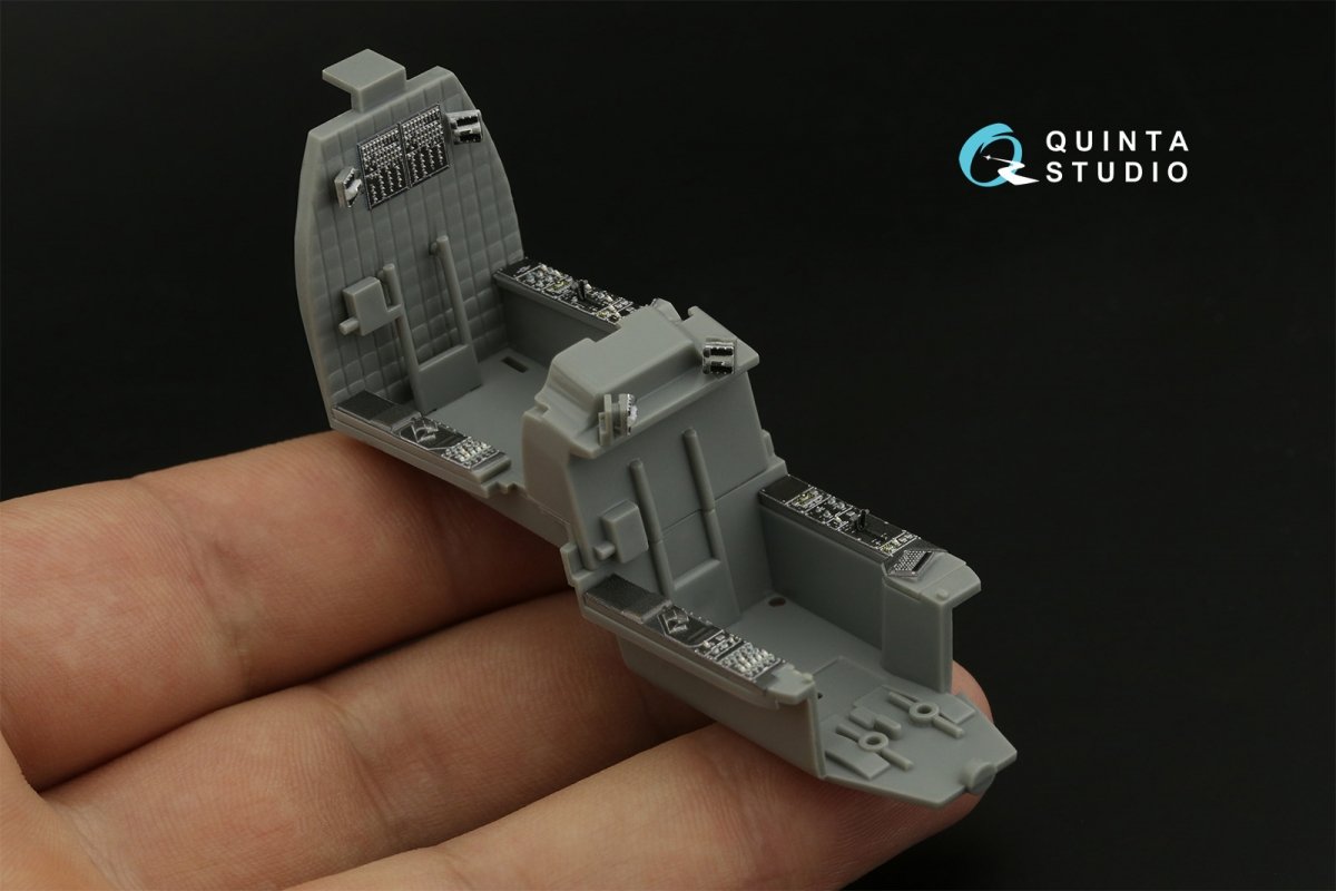 Quinta Studio QDS-48362 AH-64D 3D-Printed &amp;amp; colored Interior on decal paper (Hasegawa) (Small version) 1/48 – obrázek 6