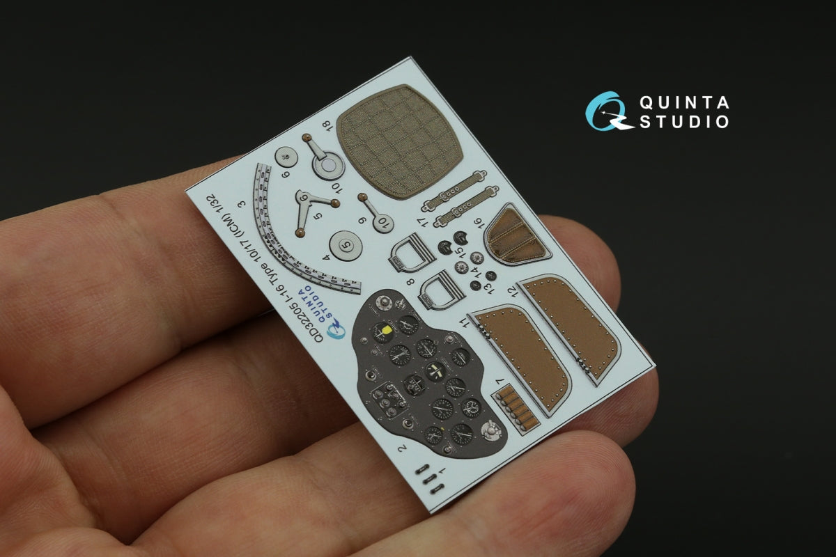 Quinta Studio QD32205 I-16 Type 10/17 3D-Printed colored Interior on decal paper (ICM) 1/32 – Bild 10