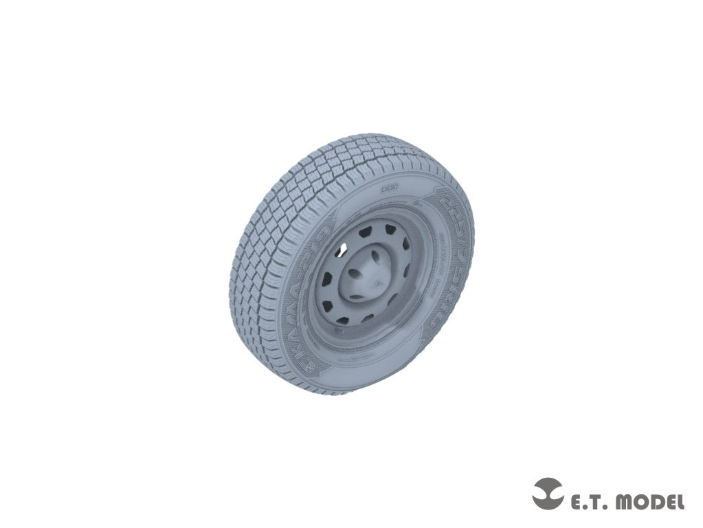 ET Model P35-115 Russian UAZ 3909 Military Van Sagged wheels For ZVEZDA 3644 1/35 – obrázek 2