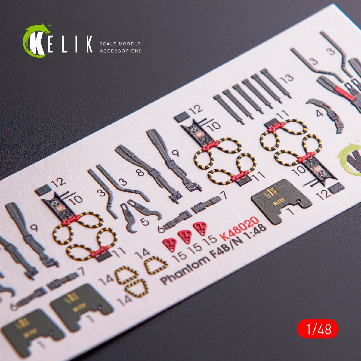 KELIK K48020 F-4B/N INTERIOR 3D DECALS FOR ACADEMY KIT 1/48 – image 3