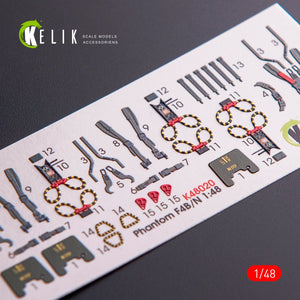 KELIK K48020 F-4B/N INTERIOR 3D DECALS FOR ACADEMY KIT 1/48 – image 3