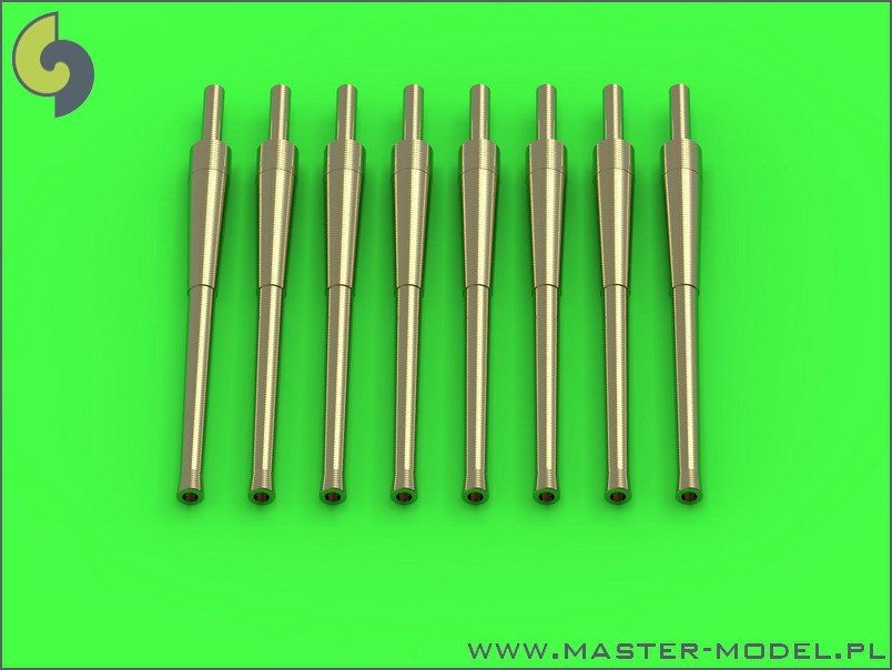 Master SM-700-042 British 4.7"/45 (120mm) QF Marks IX and XII barrels (8pcs) - British destroyer classes - A through N, O, Q through W and Tribal 1/700