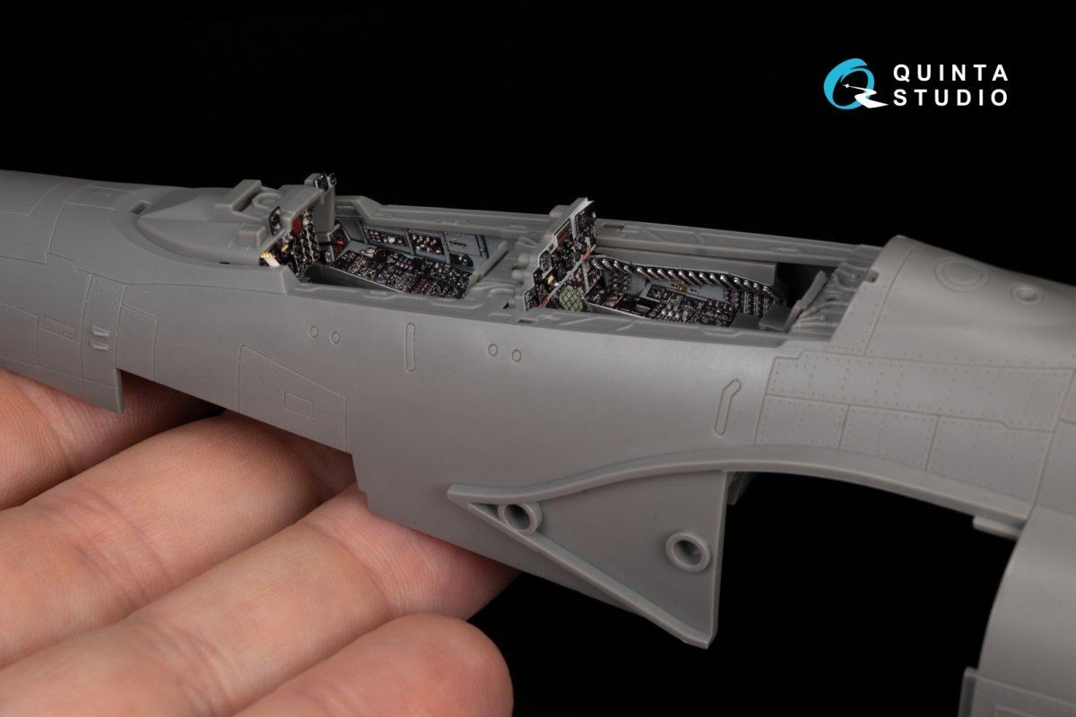 Quinta Studio QD48387 F-4E early with slatted wing 3D-Printed &amp;amp; colored Interior on decal paper (Meng) 1/48 – image 13