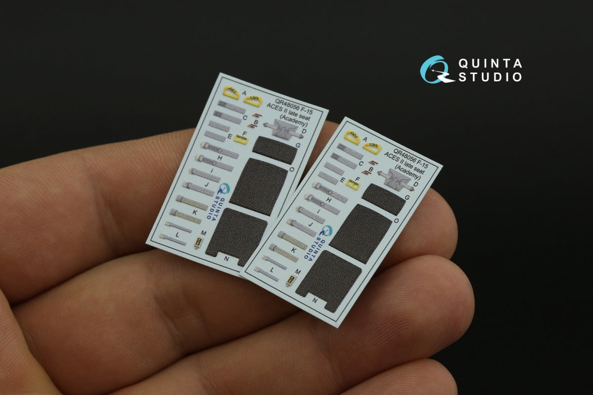 Quinta Studio QD48433 F-15I 3D-Printed colored Interior on decal paper (Academy) 1/48 – image 7