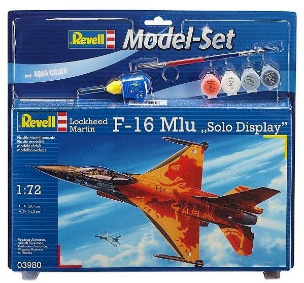 Revell 63980 Model Set F-16 Mlu Solo Display 1/72