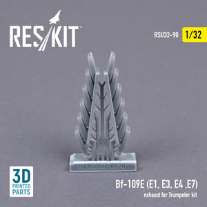 RESKIT RSU32-0090 BF-109E (E1,E3,E4,E7) EXHAUST FOR TRUMPETER KIT (3D PRINTED) 1/32 – Bild 2