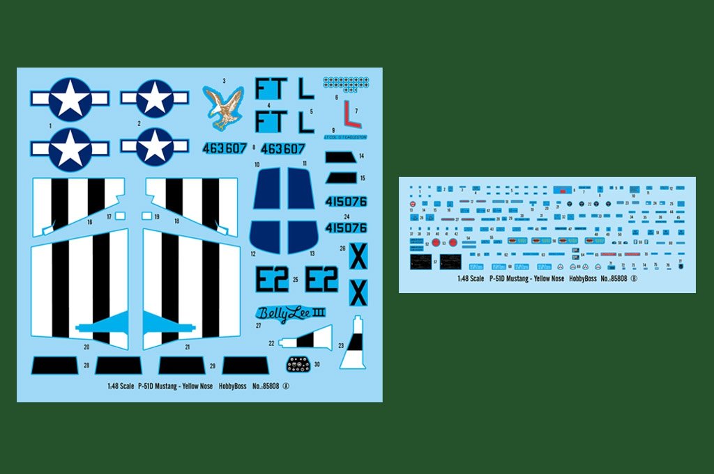 Hobby Boss 85808 North-American P-51D Mustang Yellow Nose 1/48 – obrázek 3