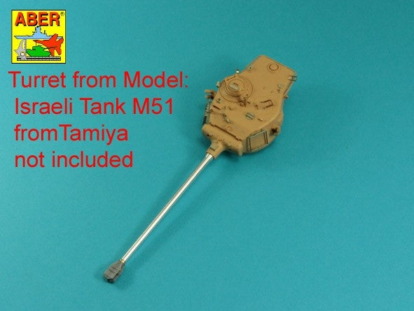 Aber 35L-120 105mm D1504 L/44 barrel with muzzle brake for Israeli Sherman M51 1/35 – obrázek 13