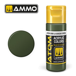 AMMO of Mig Jimenez 20068 ATOM COLOR IJA Kawasaki Green 20ml