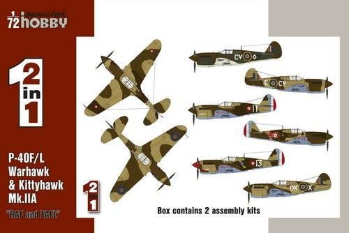 Special Hobby 72211 P-40F/ L &amp;amp; Kittyhawk Mk. IIA &amp;quot;RAF and FAFL&amp;quot; 2 and 1/72