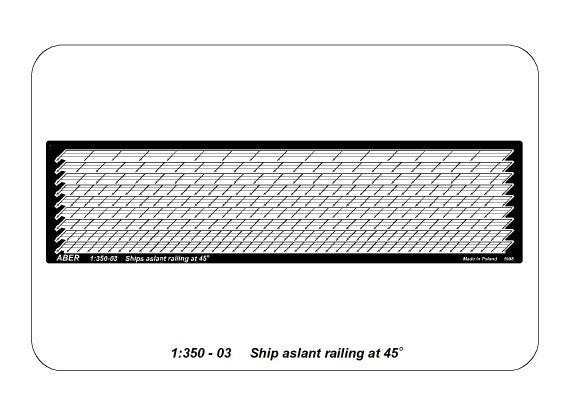 Aber 350-03 Ships aslant railing at 45 degree 1/350 – Bild 5