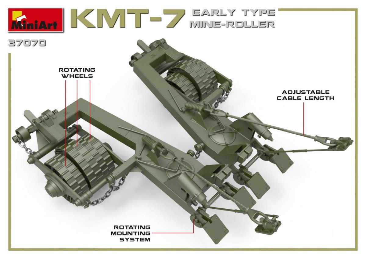 MiniArt 37070 KMT-7 EARLY TYPE MINE-ROLLER 1/35 – image 5