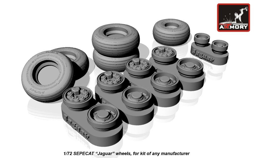 Armory Models AW48502 SEPECAT Jaguar wheels 1/48 – immagine 2
