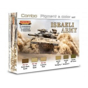 Lifecolor SPG01 Pigments and colors Israeli Army 6x22ml