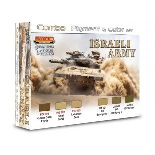 Lifecolor SPG01 Pigments and colors Israeli Army 6x22ml