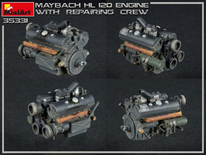 Miniart 35331 MAYBACH HL 120 ENGINE FOR PANZER III/IV FAMILY WITH REPAIR CREW 1/35 – image 11