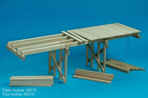 RB Model 35D15 WW II Wooden bridge Price for single module 1/35 – obrázek 4