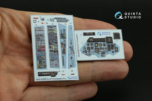 Quinta Studio QDS-32088 Su-27 3D-Printed &amp;amp; colored Interior on decal paper (Trumpeter) (small version) 1/32 – Bild 8