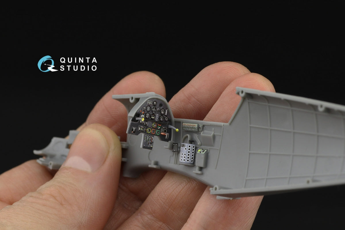 Quinta Studio QD48532 Bf 109E-3/4 3D-Printed &amp;amp; colored Interior on decal paper (HobbyBoss) 1/48 – image 2