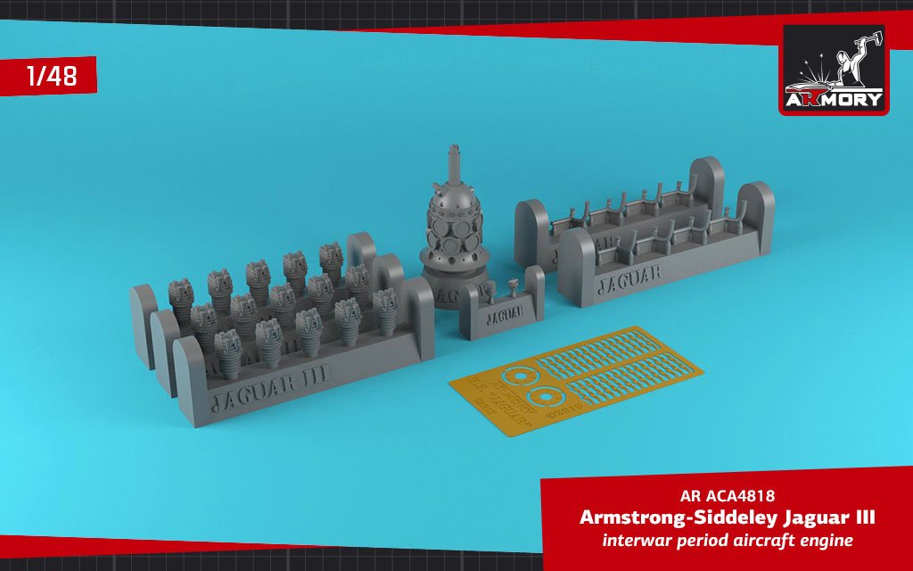 Armory Models ACA4818 AS Jaguar-III aircraft engine 1/48 – image 2