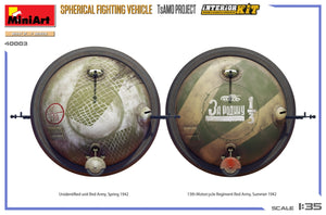 MiniArt 40003 SPHERICAL FIGHTING VEHICLE. TsAMO PROJECT. INTERIOR KIT 1/35 – immagine 4