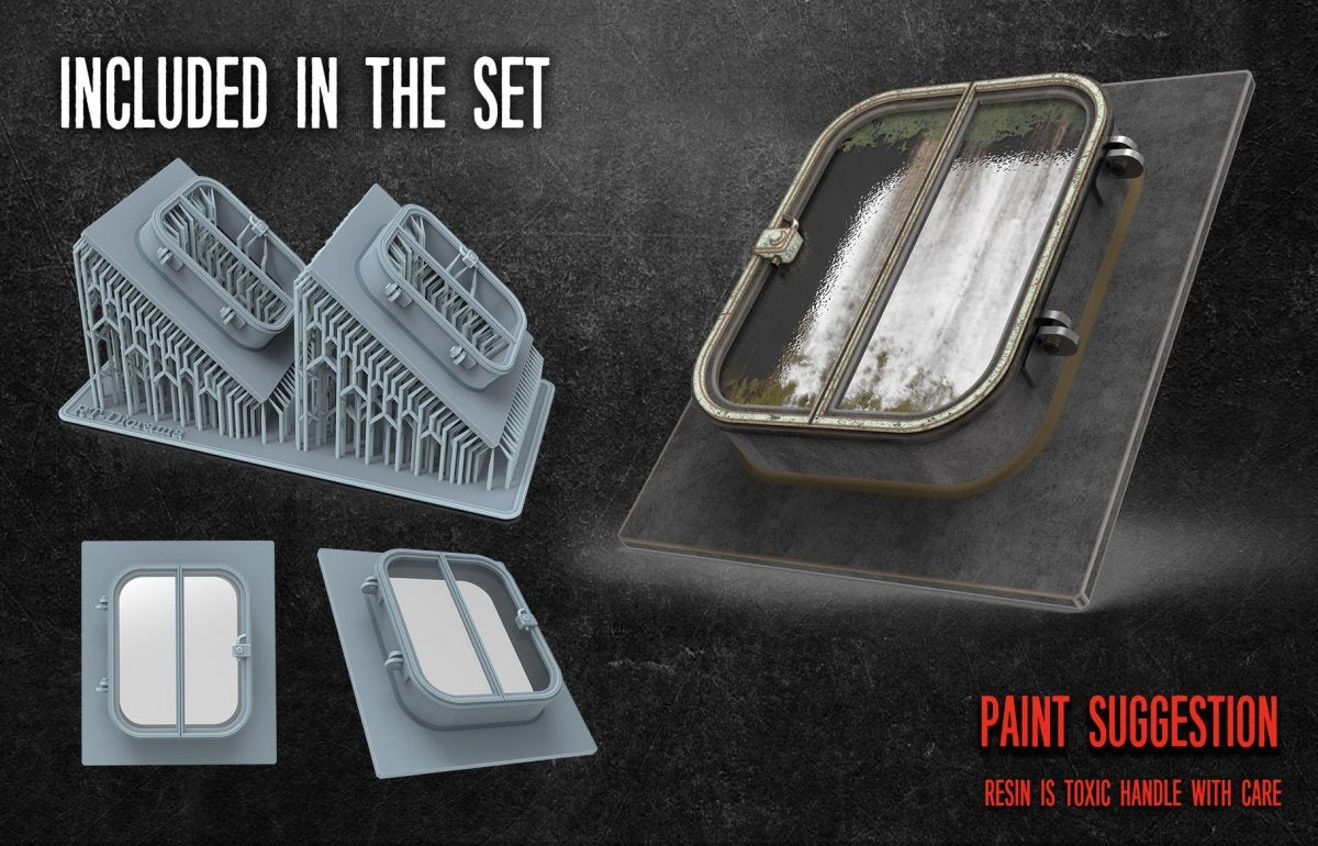 RT-Diorama 35683 Rooftop Window Hatch Set 1/35 – image 2