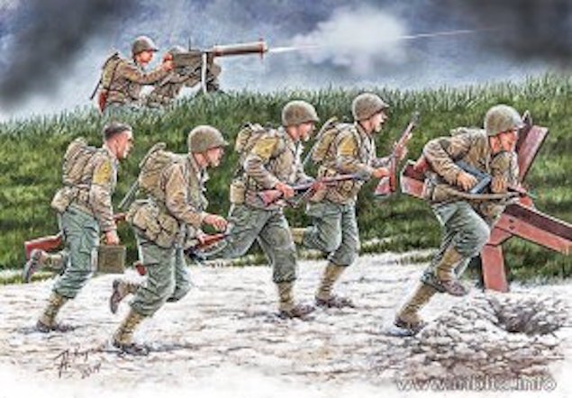 Master Box 35130 Move, move, move US Soldiers, Operation Overlord period, 1944 1/35