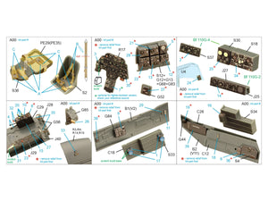 Quinta Studio QD48386 BF 110G 3D-Printed &amp;amp; colored Interior on decal paper (Eduard) 1/48 – image 2