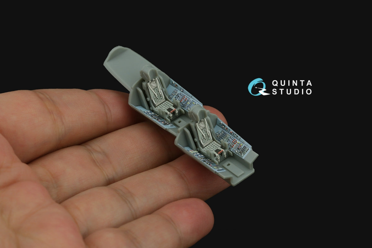 Quinta Studio QD+72178 Su-27UB 3D-Printed &amp;amp; colored Interior on decal paper (Trumpeter) (with 3D-printed resin part) 1/72 – Bild 9