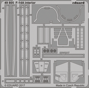 Eduard 49805 F-14A interior TAMIYA 1/48 – obrázek 2