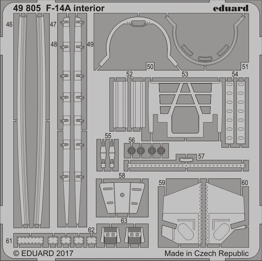 Eduard 49805 F-14A interior TAMIYA 1/48 – obrázek 2