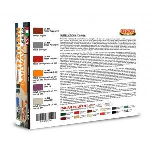 Lifecolor XS14 Acrylic color Set Italian Railways Set 2 6x22ml – obrázek 2
