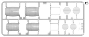 MiniArt 35630 Wooden Barrels. Medium Size 1/35 – obrázek 2