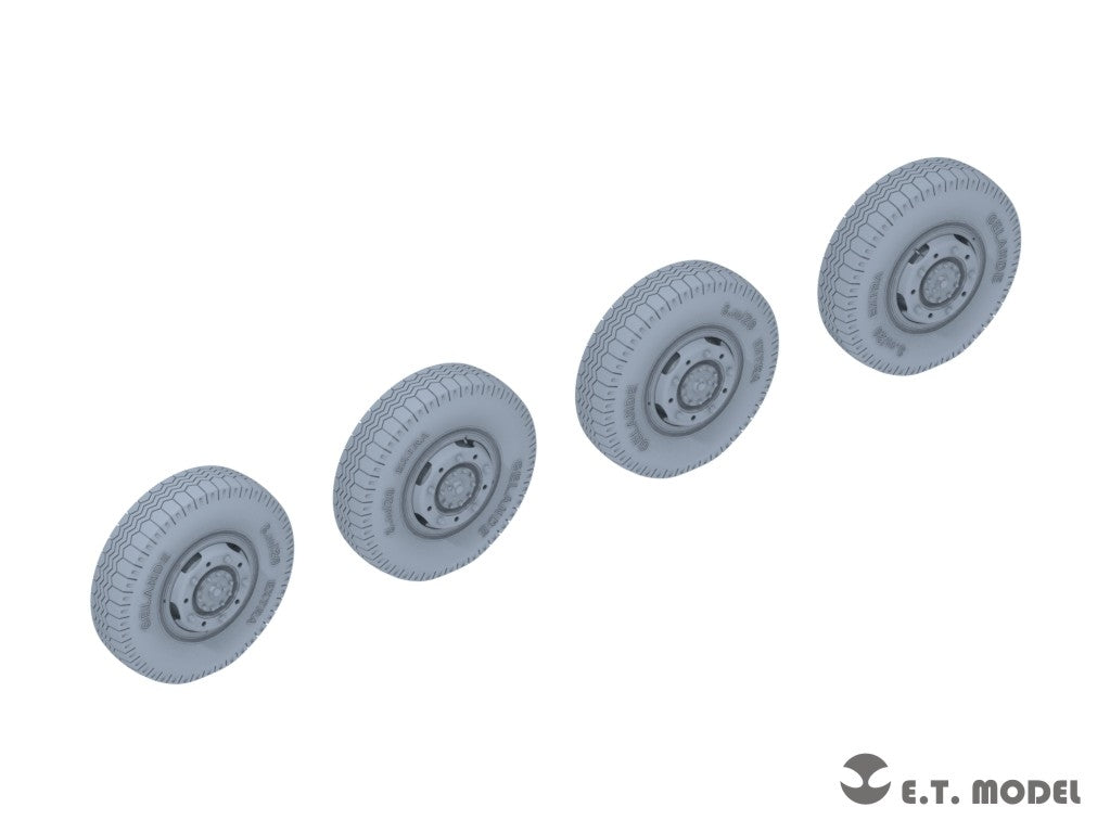 ET Model P35-104 WWII German Sd.Kfz.234 Small Diameter Weighted Wheels Type.4 1/35 – image 2