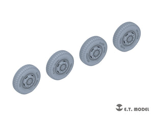 ET Model P35-104 WWII German Sd.Kfz.234 Small Diameter Weighted Wheels Type.4 1/35 – image 2