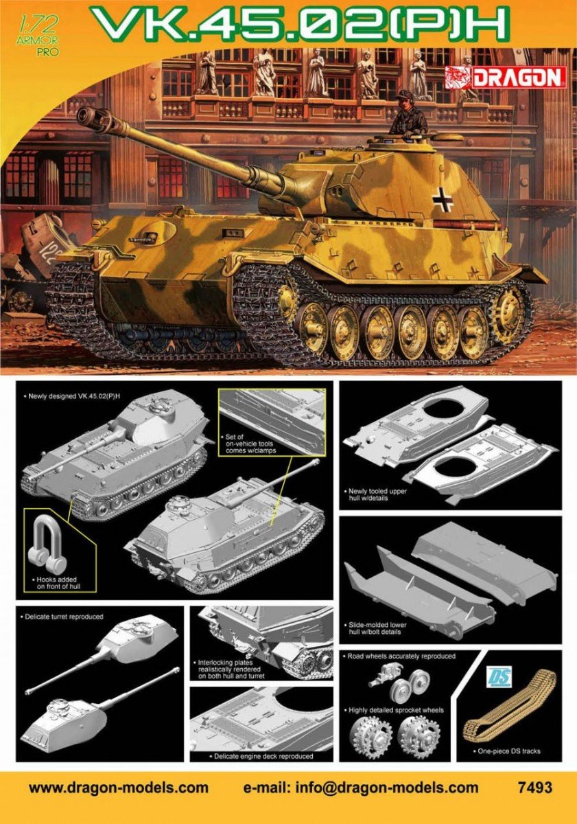 Dragon 7493 VK.45.02(P)H 1/72 – obrázek 2