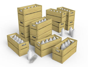 Miniart 35573 MILK BOTTLES &amp;amp; WOODEN CRATES (1/35) – image 2