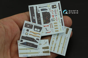 Quinta Studio QD32074 Me 262B1a/U-1 3D-Printed &amp;amp; colored Interior on decal paper (Revell) 1/32 – Bild 11