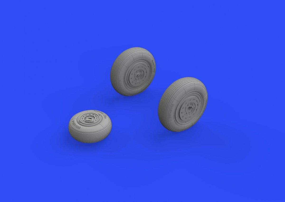 Eduard 648592 MiG-19 wheels 1/48 EDUARD, TRUMPETER – image 3