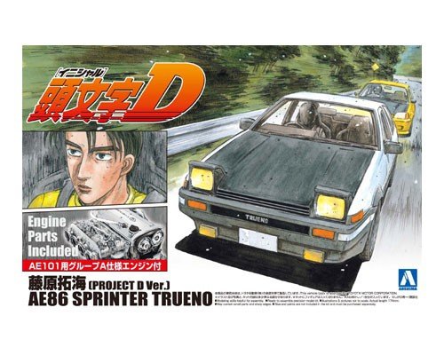 Aoshima 00813 FUJIWARA TAKUMI AE86 SPRINTER TRUENO 1/24