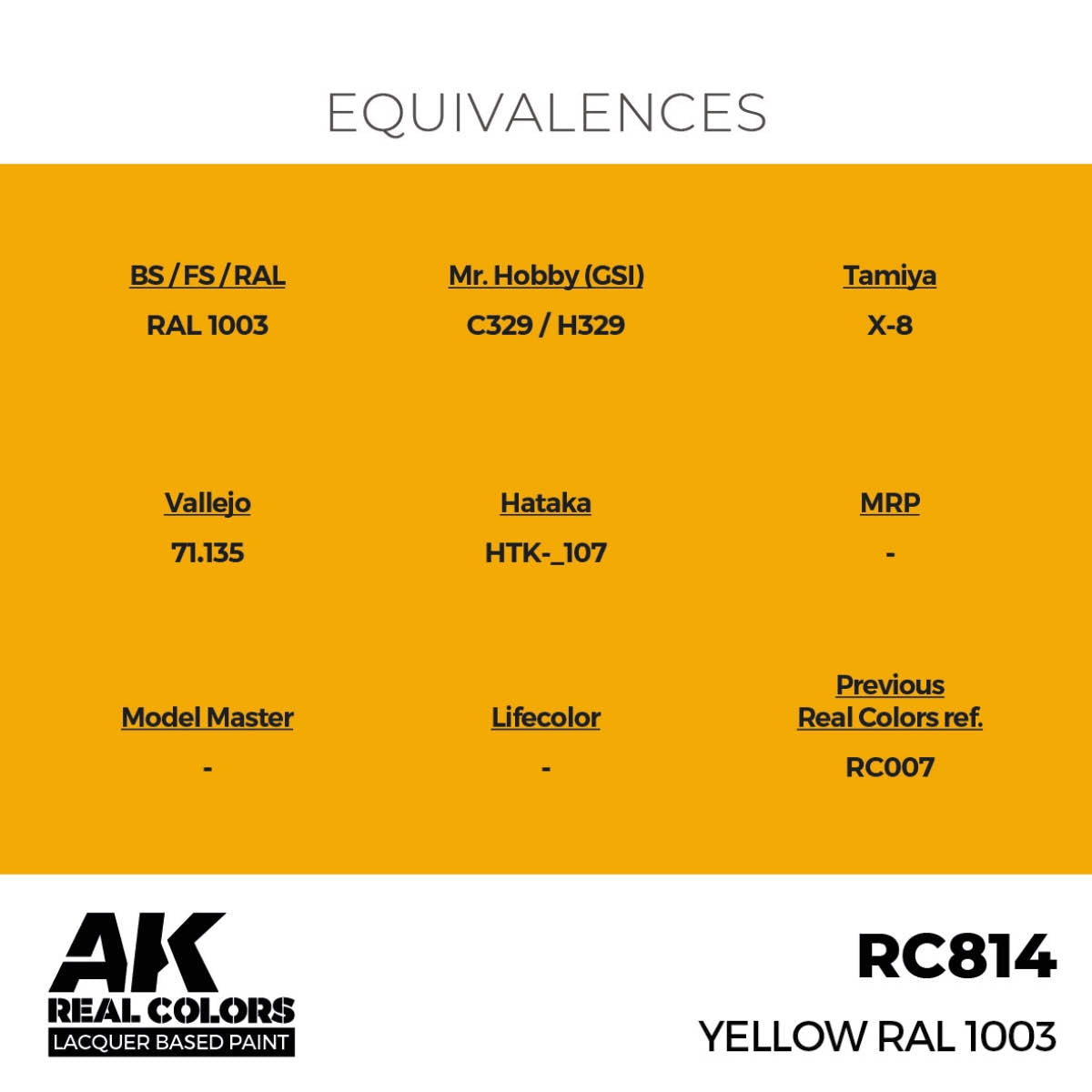 AK Interactive RC814 Yellow RAL 1003 17 ml – image 3
