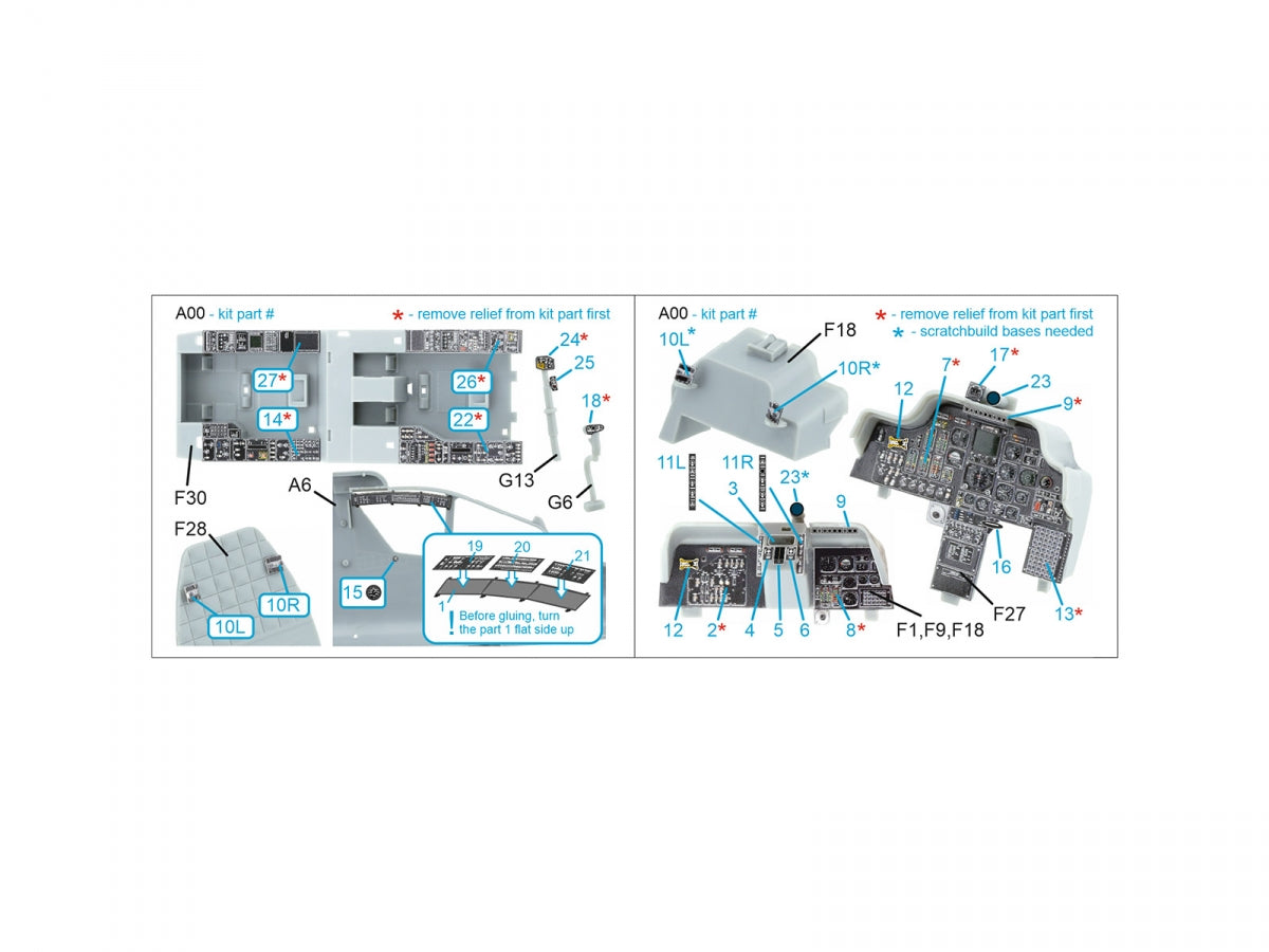 Quinta Studio QDS-35132 AH-64A 3D-Printed colored Interior on decal paper (Trumpeter) (Small version) 1/35 – image 2