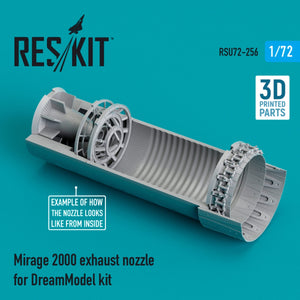 RESKIT RSU72-0256 MIRAGE 2000 EXHAUST NOZZLE FOR DREAMMODEL KIT (3D PRINTED) 1/72 – Bild 2