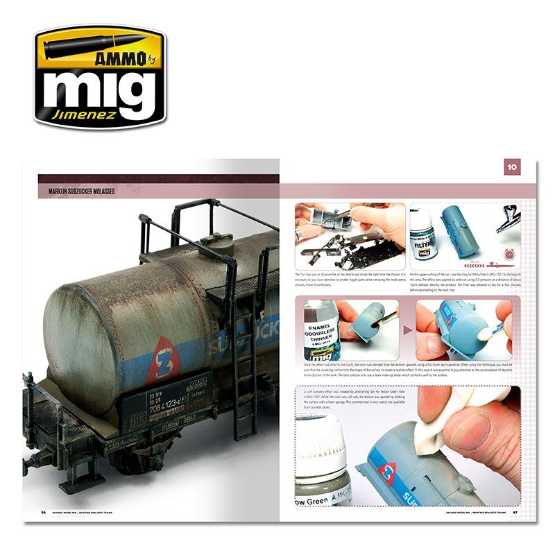 AMMO of Mig Jimenez 6250 MODELLING SCHOOL - RAILWAY MODELING: PAINTING REALISTIC TRAINS – Bild 7
