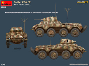 MiniArt 35416 Sd.Kfz.234/2 WITH LUCHS TURRET. INTERIOR KIT 1/35 – imagen 2