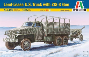 Italeri 6499 2 1/2 ton 6x6 Lend Lease Truck w/ ZIS-3 1/35