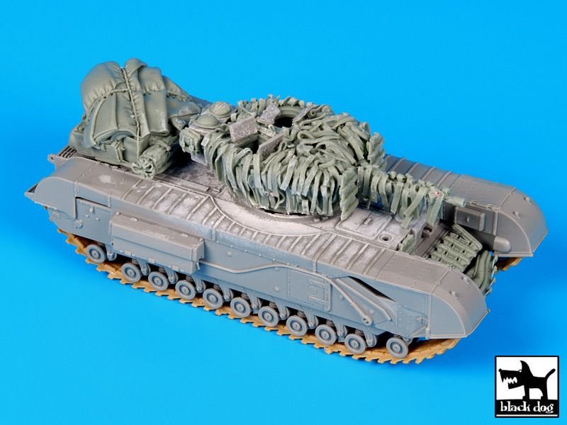 Black Dog T72076 Churchill Mk IV for Dragon 1/72
