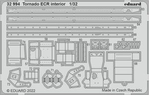 Eduard 32994 Tornado ECR interior ITALERI 1/32 – obrázek 3
